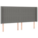 thumbnail of vidaXL LED Kopfteil Dunkelgrau 163x16x118/128 cm Stoff