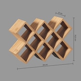 thumbnail of FIVE - Schwarzes Gewürzregal aus Bambus für 8 Gläser