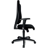 thumbnail of Drehstuhl Light Star 20 mit Armlehnen schwarz Fußkreuz schwarz