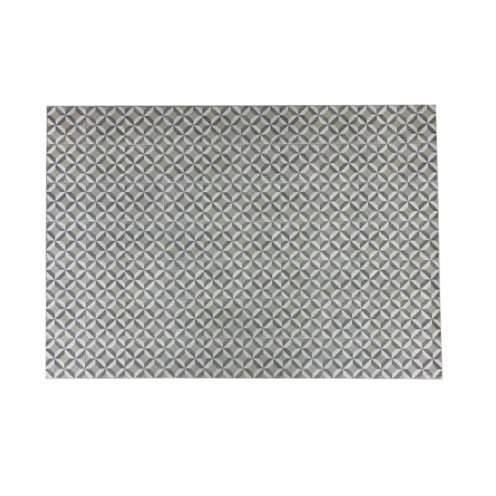 Alfombra Vinilo Hidráulica Tobos 01, de rombos color beige  para pasillo, salón, cocina, dormitorios,140x200