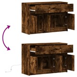 thumbnail of Helloshop26 - Multimedia-TV-Ständer TV-Regal Sideboard TV-Schrank für Esszimmer Wohnzimmer Schlafzimmer mit LED-Beleuchtung 02_0026480