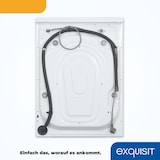 thumbnail of Exquisit Waschmaschine WA8014-020A weiss | 8 kg Fassungsvermögen | Energieeffizienzklasse A | 12 Waschprogramme | Kindersicherung | Startzeitvorwahl