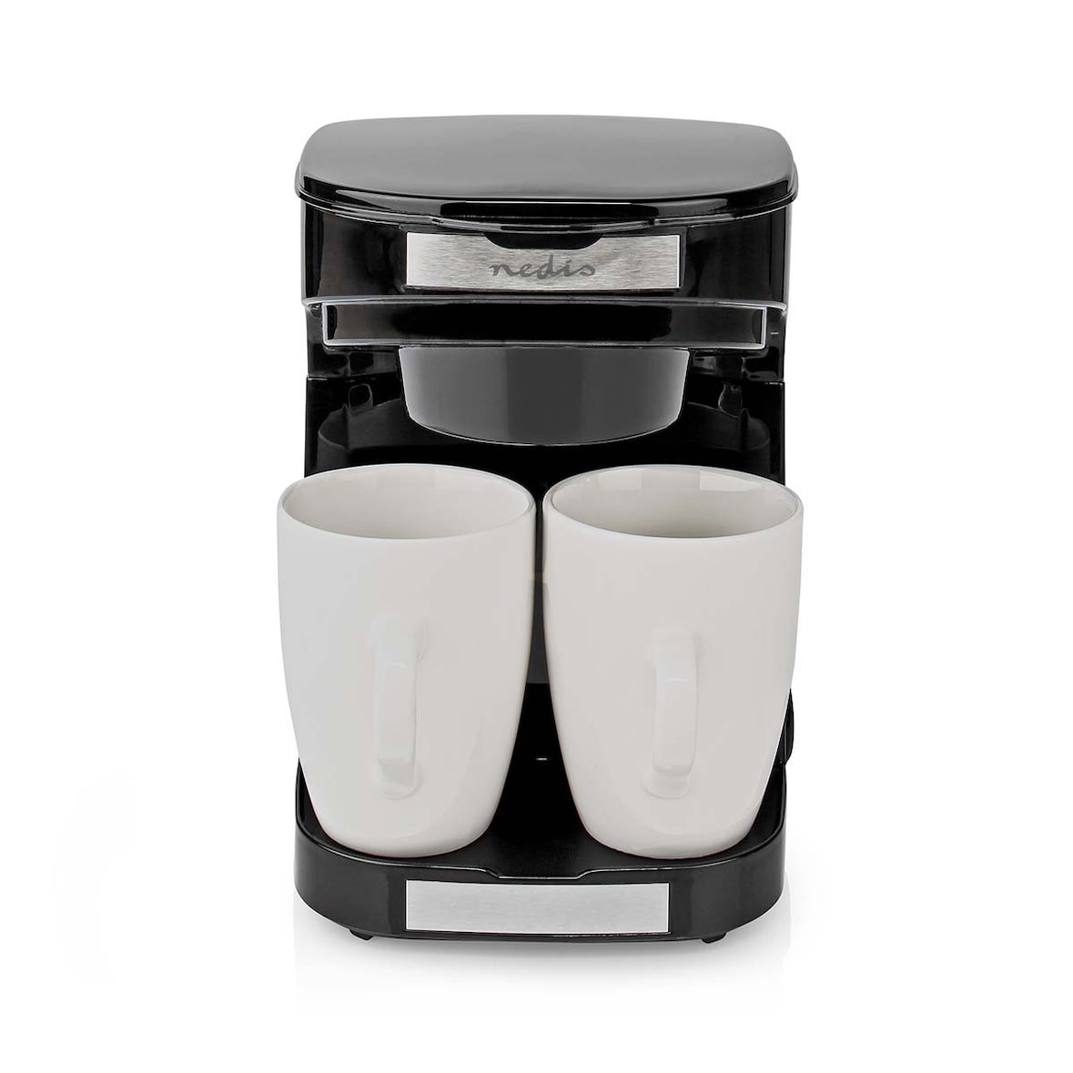 Nedis Kaffeemaschine - Filter Kaffee - 0.25 l - 2 Tassen - Schwarz