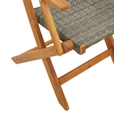 thumbnail of vidaXL 5-tlg. Garten-Essgruppe Grau Poly Rattan und Massivholz