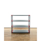 thumbnail of PROREGAL Kunststoffregal GREY BEAR Low, HxBxT 138x140x46cm, Fachlast 70kg, Grau-Rot Kunststoff-Regal Euro-Regal Stecksystem Lagerregal