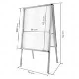 thumbnail of tectake Panneau publicitaire double face A1 - gris - 400881