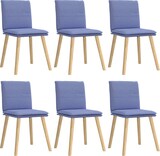 thumbnail of vidaXL Esszimmerstühle 6 Stk. Jeansblau Stoff