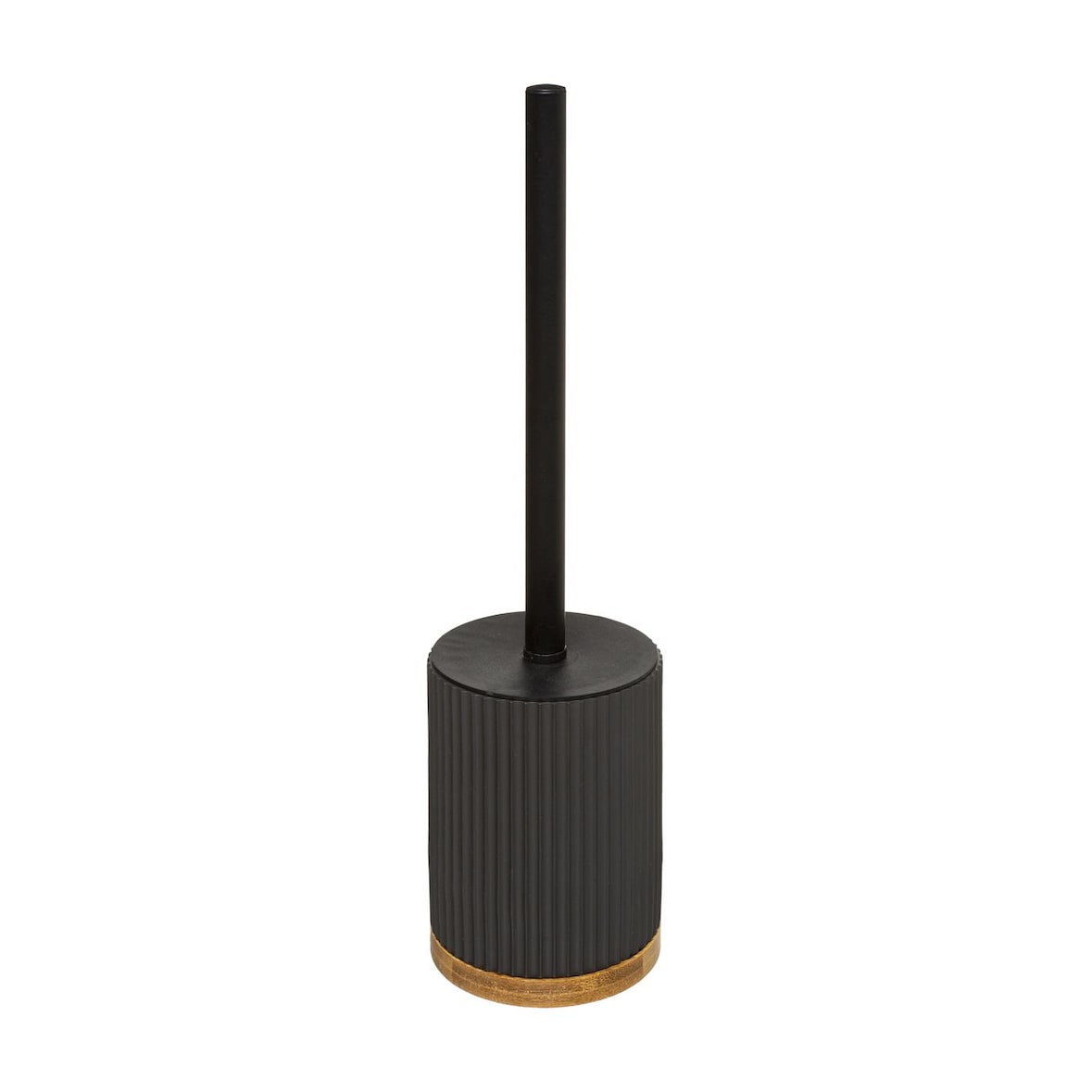Brosse WC avec support en résine Noir charbon