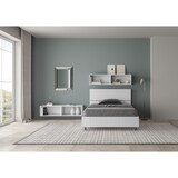 thumbnail of Letto contenitore 120x200 testata dritta bianco frassino Demas