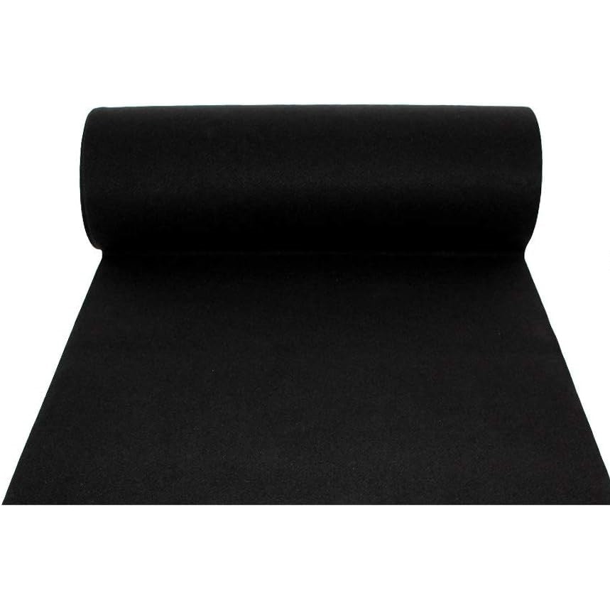 Schwarz H 1 x 30 m Indoor Outdoor Läufer Teppich