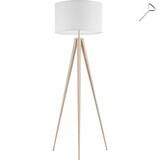 thumbnail of Stehleuchte Lunaris, Textilschirm, Dreibeingestell - eiche