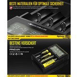 thumbnail of NiteCore Ladegerät Digicharger D4 EU mit Display für AAA, AA, C