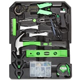 thumbnail of tectake Coffre à outils à roulettes en aluminium, 1 200 pièces  Noir