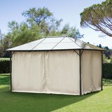 thumbnail of 4 Paredes Laterais para Tenda 352x205 cm Laterais para Tenda Universal com Ganchos e Argola em C para Jardim Terraço Bege