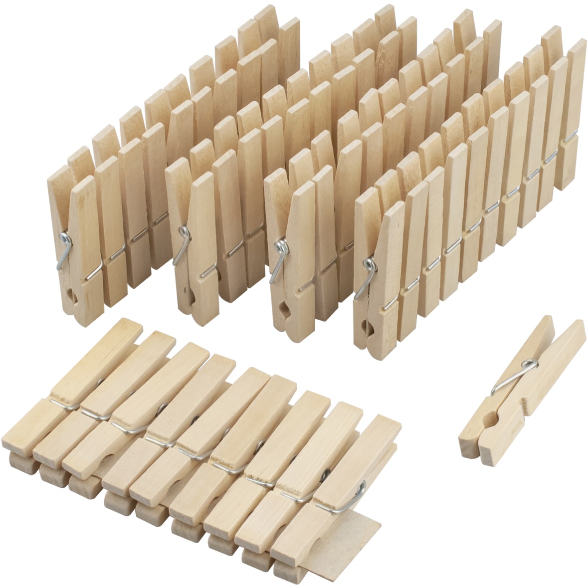Wäscheklammern 7601 Holz 50 Stück