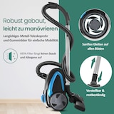thumbnail of Emerio Stofzuiger met Zak - 2,5 Liter - HEPA10 Filter - Snoerlengte 5m - 800W - VE-112682.8 - Vacuum Cleaner Zwart / Blauw