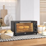 thumbnail of Mini Forno Elétrico 9L com Temperatura Ajustável até 230°C Temporizador 60 min e Bandeja para Assar 35x24,6x20 cm Preto