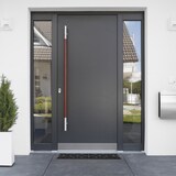 thumbnail of Relaxdays Fußmatte Gummi, 75 x 25 cm, wetterfest, rutschfest, Türvorleger innen & außen, Gummimatte Ornamente, schwarz