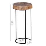 thumbnail of FineBuy Beistelltisch Massiv Wohnzimmertisch Holz Baumstamm Tisch Echt-Holz