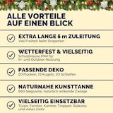 thumbnail of Casaria Weihnachtsgirlande 10m 160 LED inkl. Deko Outdoor Girlande Weihnachten Tannengirlande Außen Weihnachtsdeko