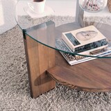 thumbnail of Skye Decor, Mondo- MondoNOS, Nussbaumfarbe, Couchtische, 40x75x75 cm, 100% getempertes Glas