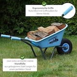 thumbnail of Kinderschubkarre blau Feuerwehr Schiebkarre Metallschubkarre Gartenkarre