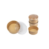 thumbnail of 150 Stück Salatschalen mit Deckel Kraftpapier Schalen - 1300 ml