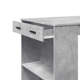 thumbnail of Table de bar gris béton 102x70x103,5 cm bois d'ingénierie Modèle Sirius Urban