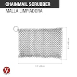 thumbnail of Victoria Limpiador para Hierro Fundido, Estropajo Cota de Malla de Acero Inoxidable, Chainmail Scrubber, VIC-32210, Acero Inoxidable