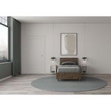 thumbnail of Letto singolo contenitore 80x190 testata inclinata con doghe noce Ankel