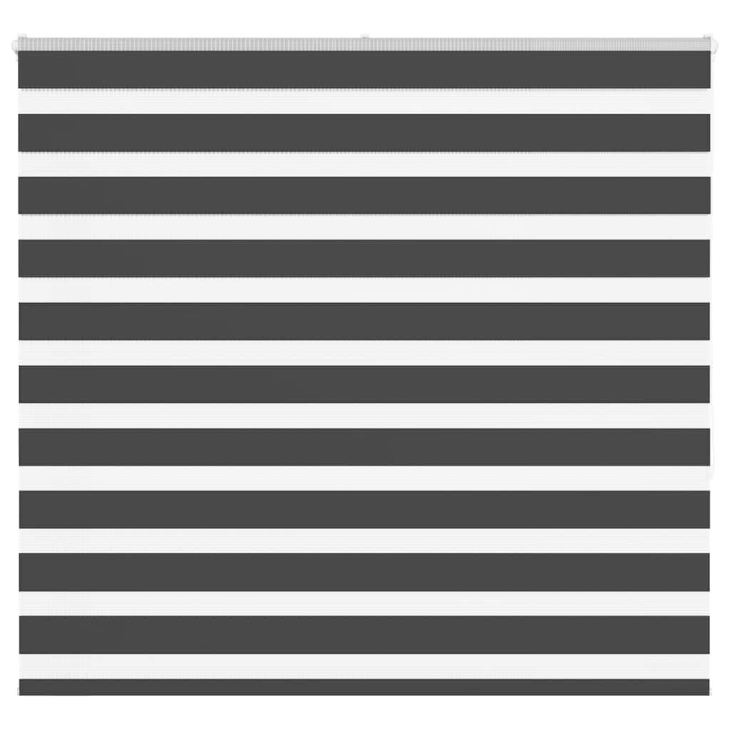 vidaXL Doppelrollo Schwarz 165x150 cm Stoffbreite 160,9 cm Polyester