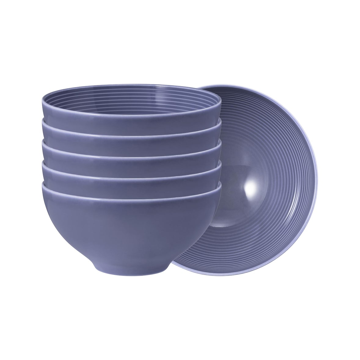 Seltmann Weiden Beat Color Glaze Müslischale ø 15,7 cm 6er Set Fliederblau