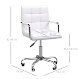 thumbnail of Sedia da Ufficio in Similpelle Bianca con Altezza Regolabile