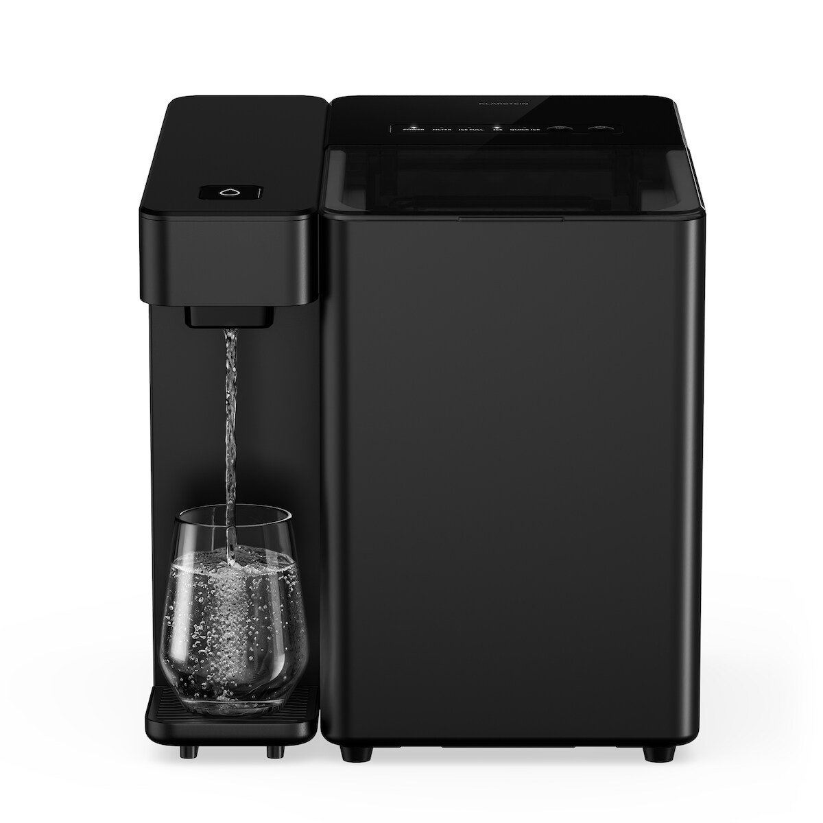 Klarstein Velaire Wasser- und Eiswürfelspender | 3600 l | PAC-Filter | 160 W | Touch-BedienfeldSchwarz