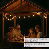 thumbnail of Illu- Party Lichterkette Außenlichterkette 5m weiß 5 warmweiße LED Kugellampen