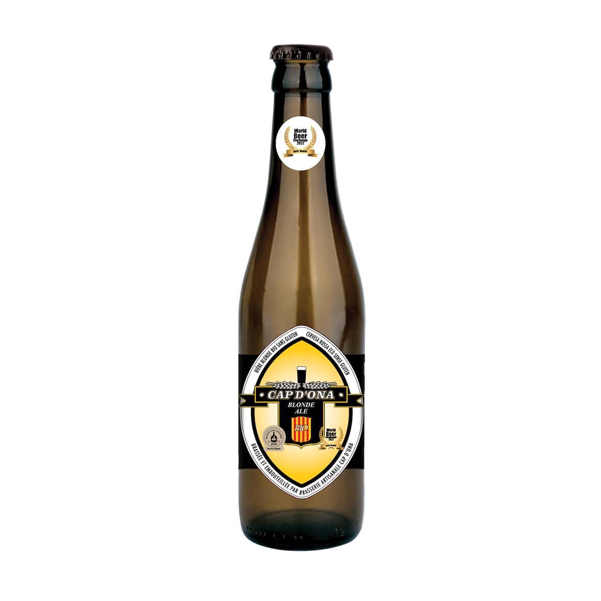 Bière Cap d'Ona - Blonde Bio Sans Gluten 0.25L