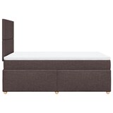 thumbnail of vidaXL Boxspringbett mit Matratze Dunkelbraun 120x190 cm Stoff