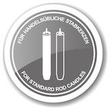 thumbnail of Kerzenleuchter Lincoln für Stabkerze, kannelierter Schaft, versilbert, anlaufgeschützt, H 15