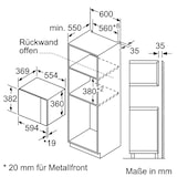 thumbnail of Bosch microondas BEL554MB0 25lt negro integrable