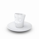 thumbnail of Espressotasse Verdutzt - 80 ml - FIFTYEIGHT Espressotasse - Dekor weiß - 1 Stück