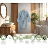 thumbnail of DoubleLife Badjas - 100% Katoen, waarvan 50% Gerecyclede Katoen - GRS Gecertificeerd - Maat XL - Cashmere Blue