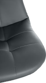 thumbnail of Sgabello da bar Elmore in similpelle grigio/Metallo nero opaco