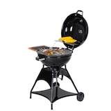 thumbnail of Tarrington House Houtskoolbarbecue Burnaby, staal, 80 x 70 x 94 cm, met inklapbare zijtafel, 2 wielen, zwart