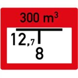 thumbnail of Individuell gefertige Hinweisschilder zur Löschwasserentnahme, Alu, 250x200 mm