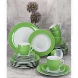 thumbnail of 30tlg Kombiservice VARIANT GRÜN für 6 Personen aus Porzellan