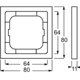 thumbnail of PUR EDELSTAHL Rahmen, 1f, edelstahl, matt, Metall, geeignet für Geräteeinbaukanal, geeignet für Unterputz-Installation, Edelstahl