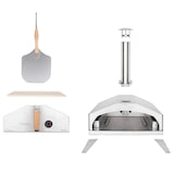 thumbnail of H.Koenig Forno a gas per pizza GINO440, 30,5x30,5 cm, Pietra in Cordierite, fino a 450°C, Porta e camino rimovibili, Termometro e Paletta incorporati