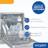 thumbnail of Exquisit Mini-Geschirrspüler, Tischspülmaschine, 55 cm breit, spülmaschine klein, ECO-Modus, GSP5508-030D silber