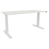 thumbnail of Schreibtisch elektrisch höhenverstellbar, 180x80cm, weiß/weiß