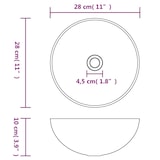 thumbnail of vidaXL Waschbecken Keramik Matt-Schwarz Rund